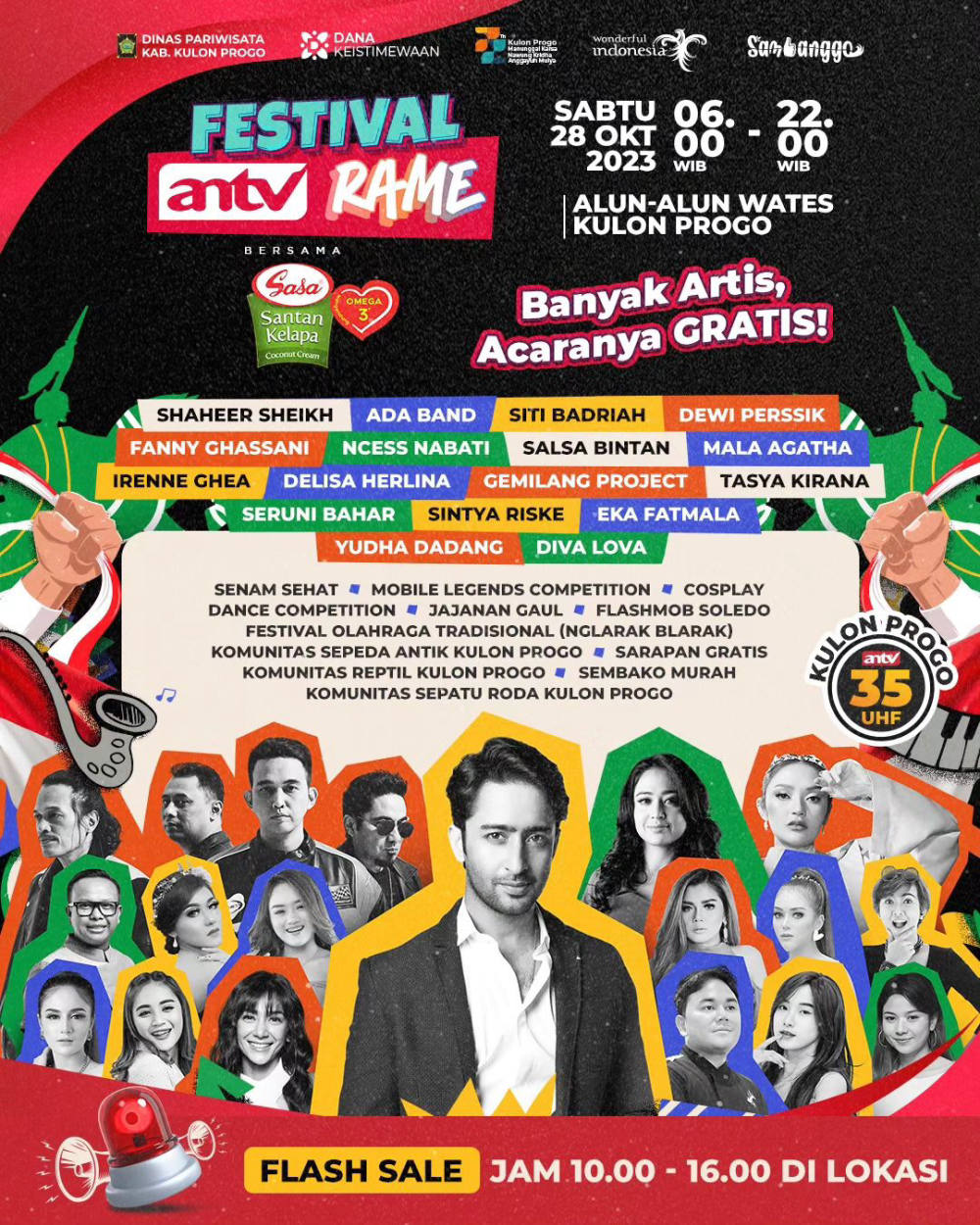 Festival ANTV Rame Bersama Sasa Santan Omega 3 Segera Meriahkan Alun-alun Wates Kulon Progo