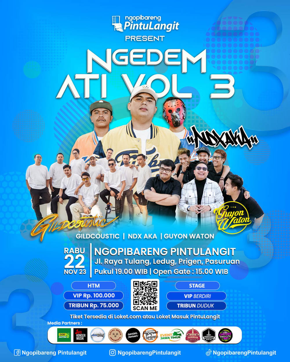 Ngopibareng Pintulangit Suguhkan Konser Musik Spektakuler: NGEDEM ATI VOL. 3