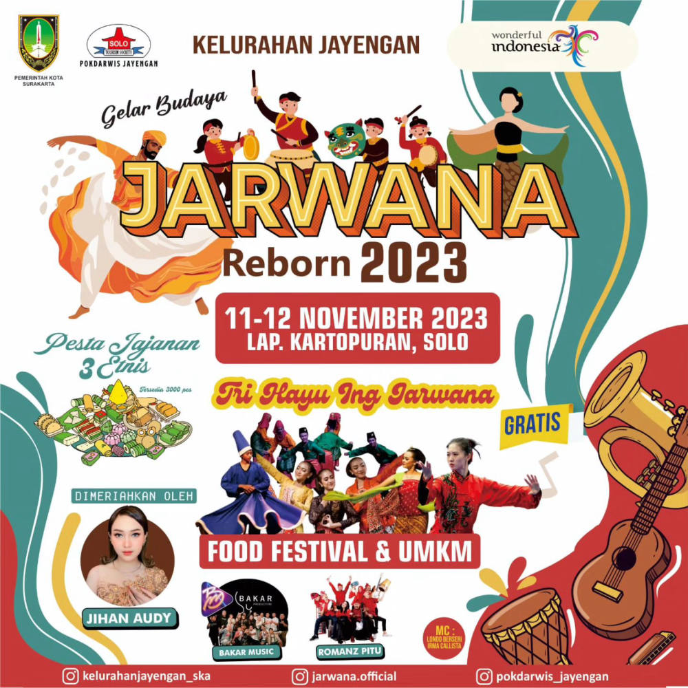 JARWANA REBORN 2023: Perpaduan 3 Budaya, Pariwisata, dan Kuliner