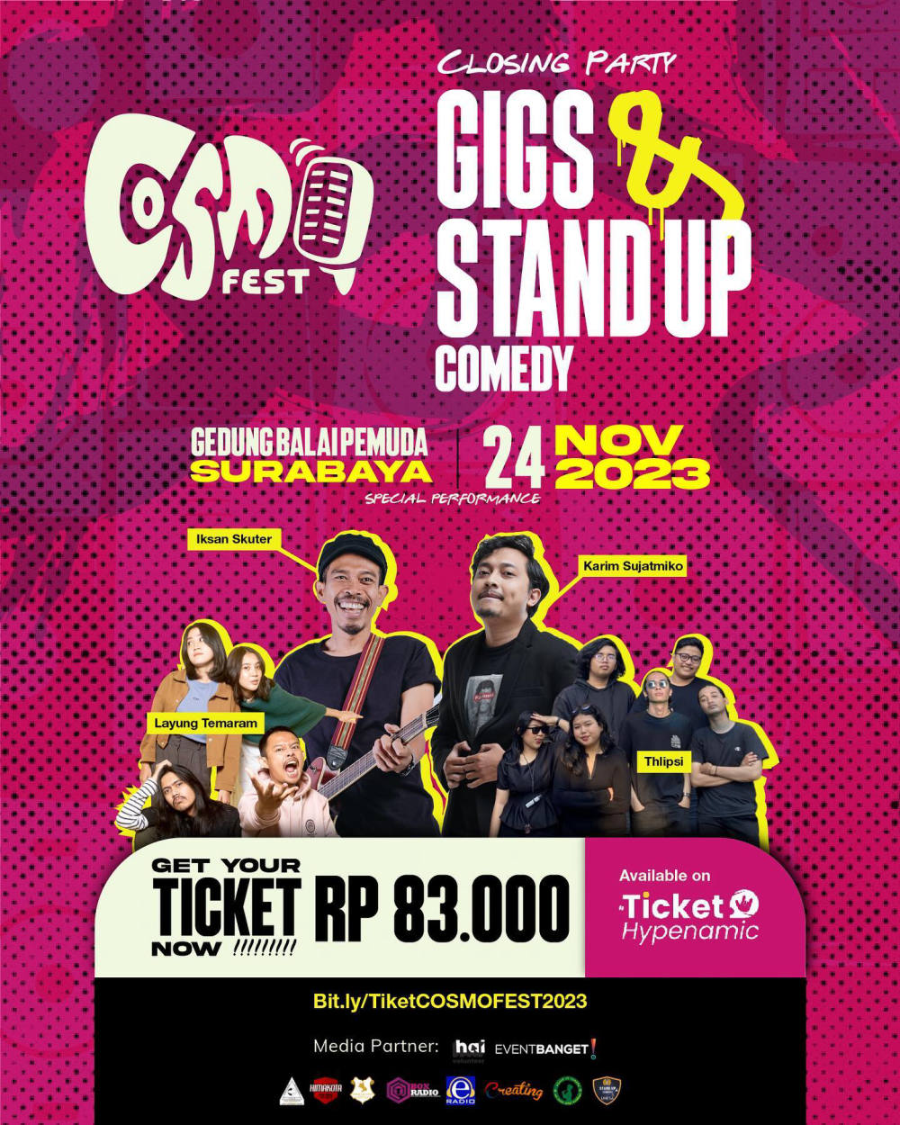 COSMOFEST 2023: Gigs Indie dan Stand Up Comedy Menyapa Penggemar Hiburan