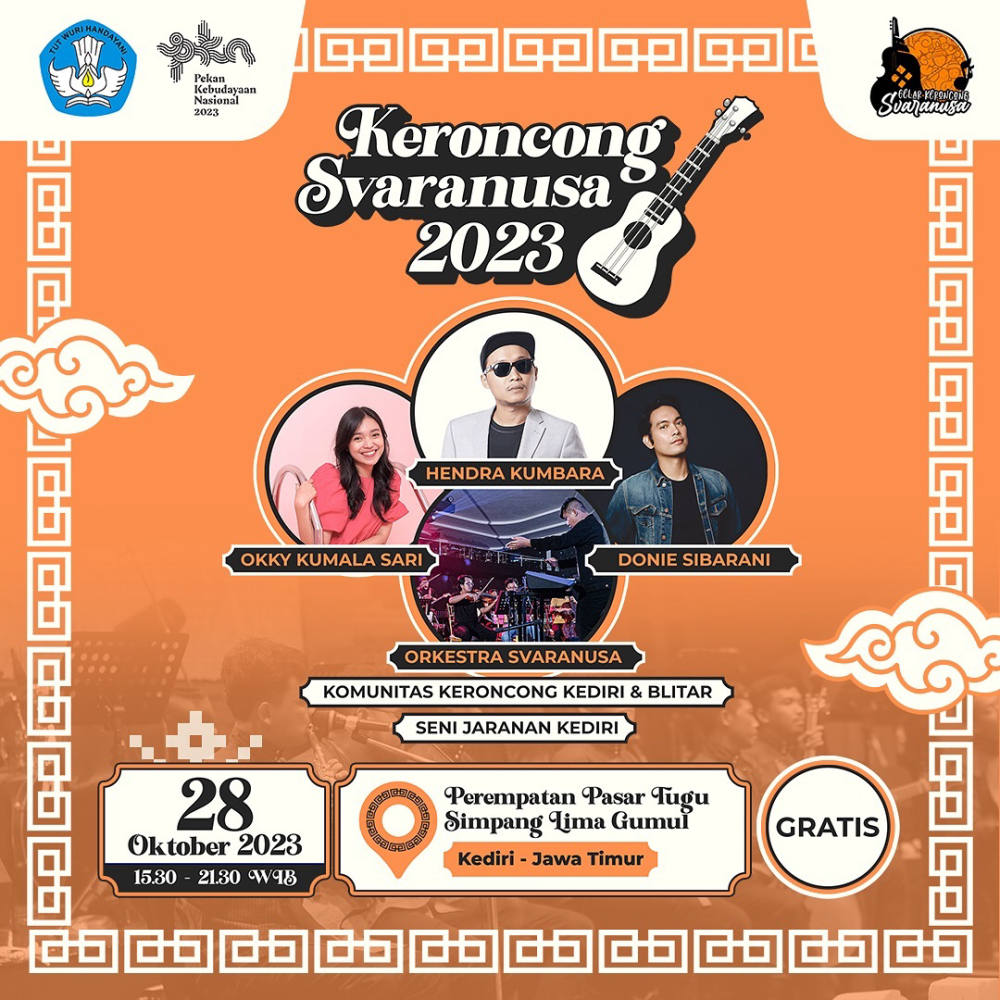 Keroncong Svaranusa 2023 “BHINNEKA TUNGGAL IRAMA”: Simfoni Orkestra Keroncong Pertama di Kediri