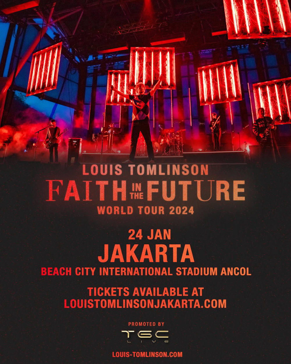 Louis Tomlinson Kembali ke Jakarta dengan “Faith In The Future World Tour” pada Januari 2024