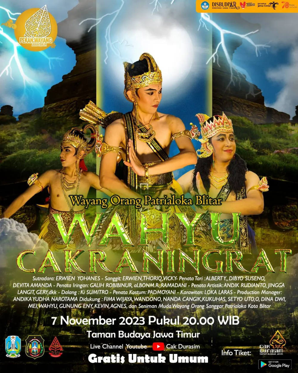 Pergelaran Wayang Orang Patrialoka Dari Kota Blitar