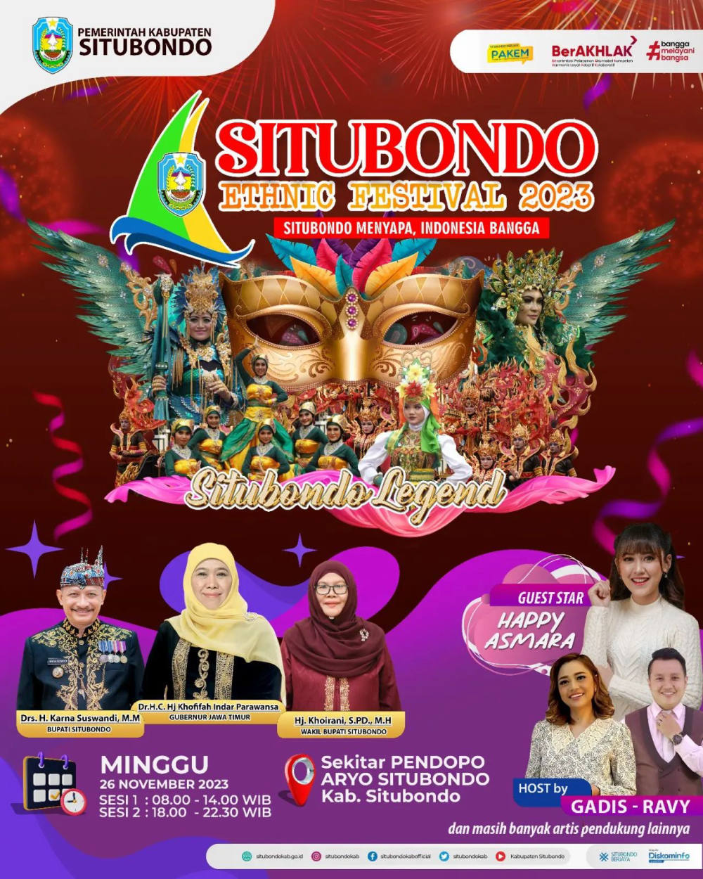 Situbondo Ethnic Festival (SEF) 2023 Dimeriahkan oleh Happy Asmara