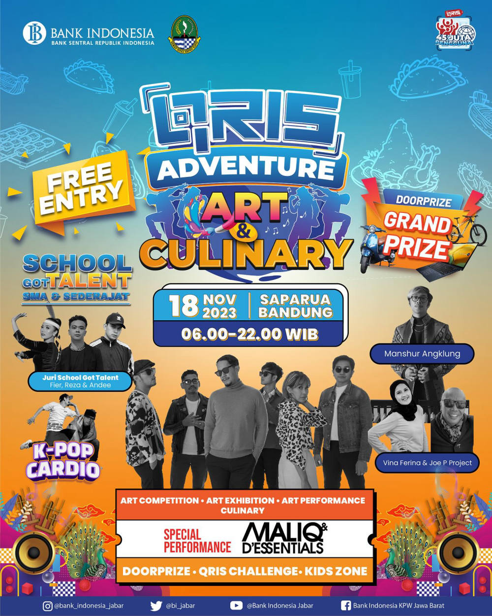 QRIS Adventure Art & Culinary: Pesta Digital dan Seni yang Menggembirakan di Kota Bandung