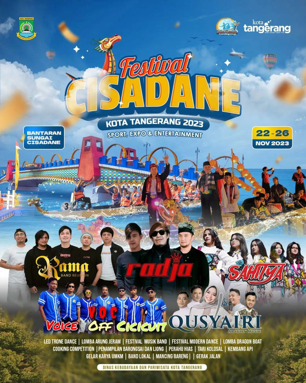 Festival Cisadane Kota Tangerang 2023: Meriahnya Sport, Expo, dan Entertainment