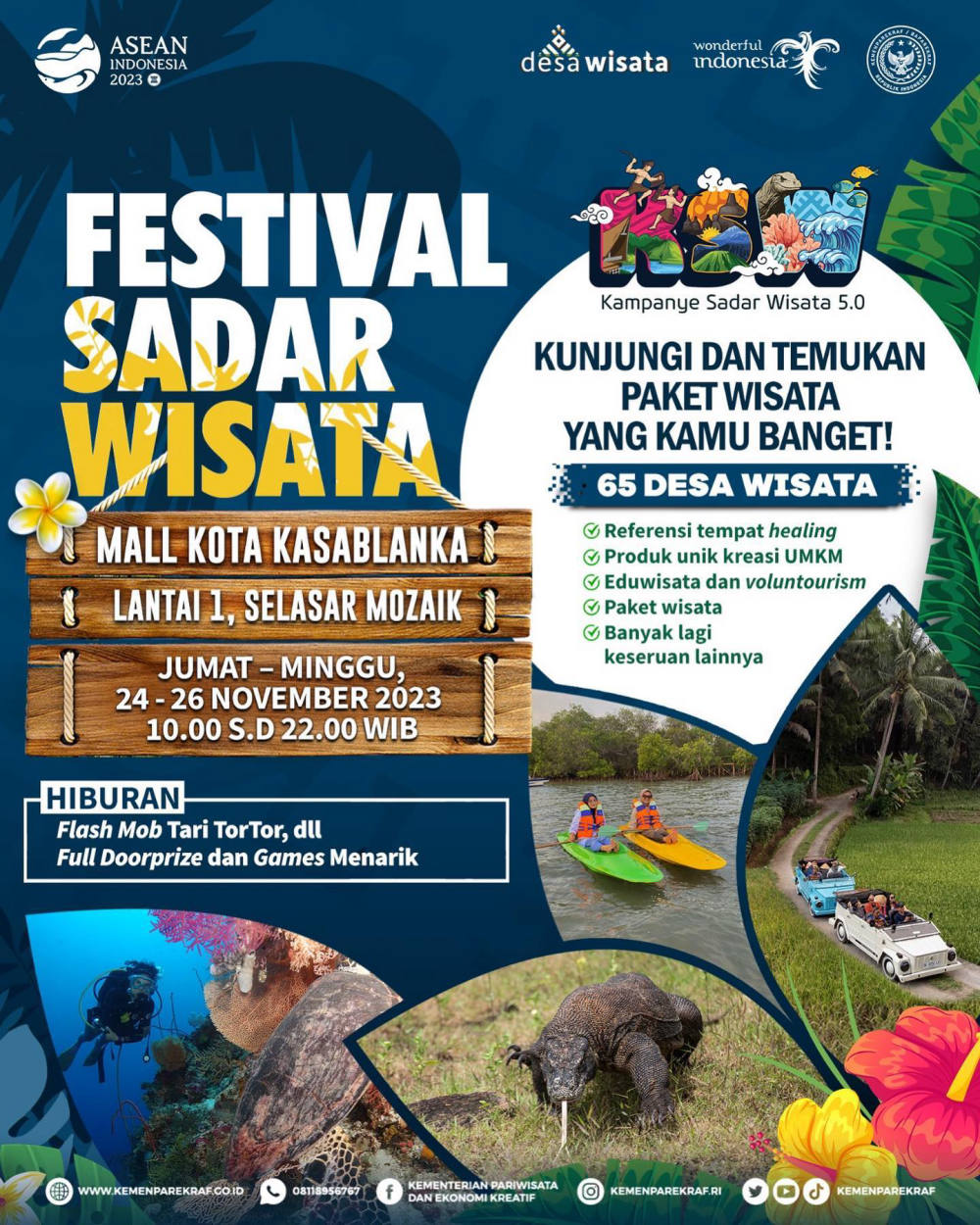 Festival Sadar Wisata 5.0 – Eksplorasi Kekayaan Desa Wisata di Mall Kota Kasablanka