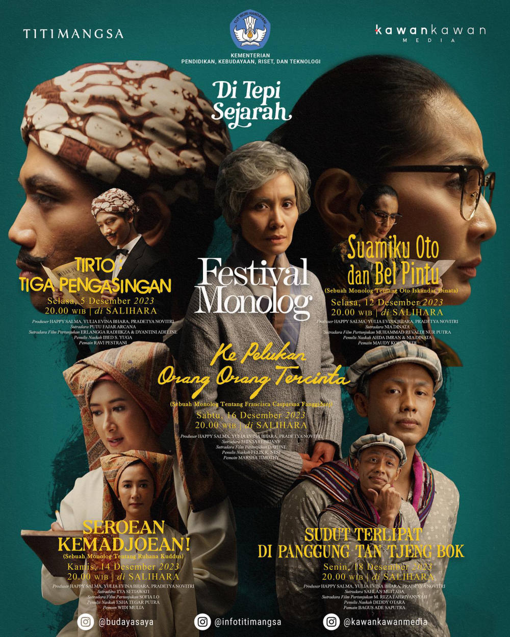 Monolog Di Tepi Sejarah (DTS) 2023: Kembali dengan Seri Monolog Sejarah