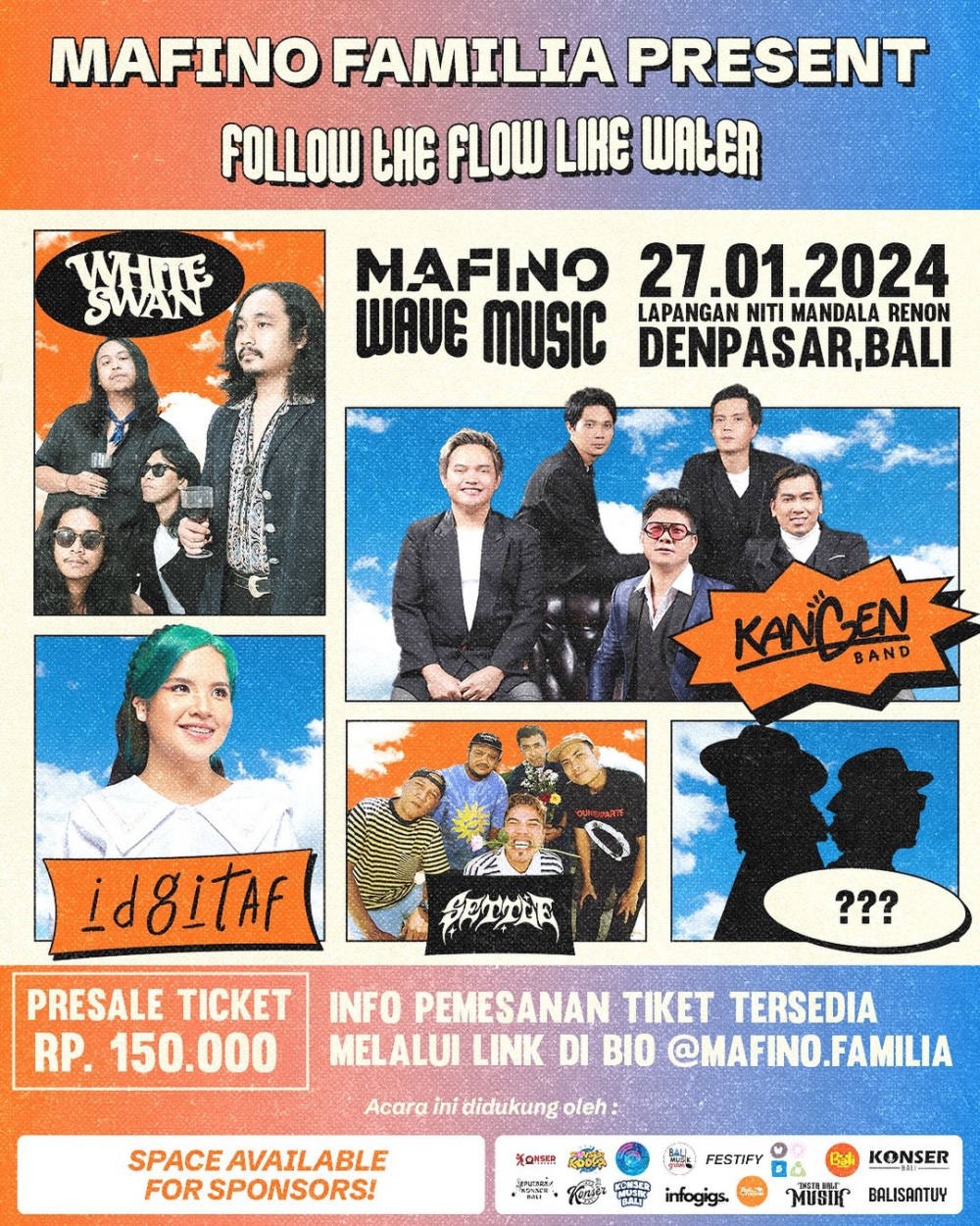 Mafino Wave Music: Festival Musik Spektakuler di Bali, 27 Januari 2024