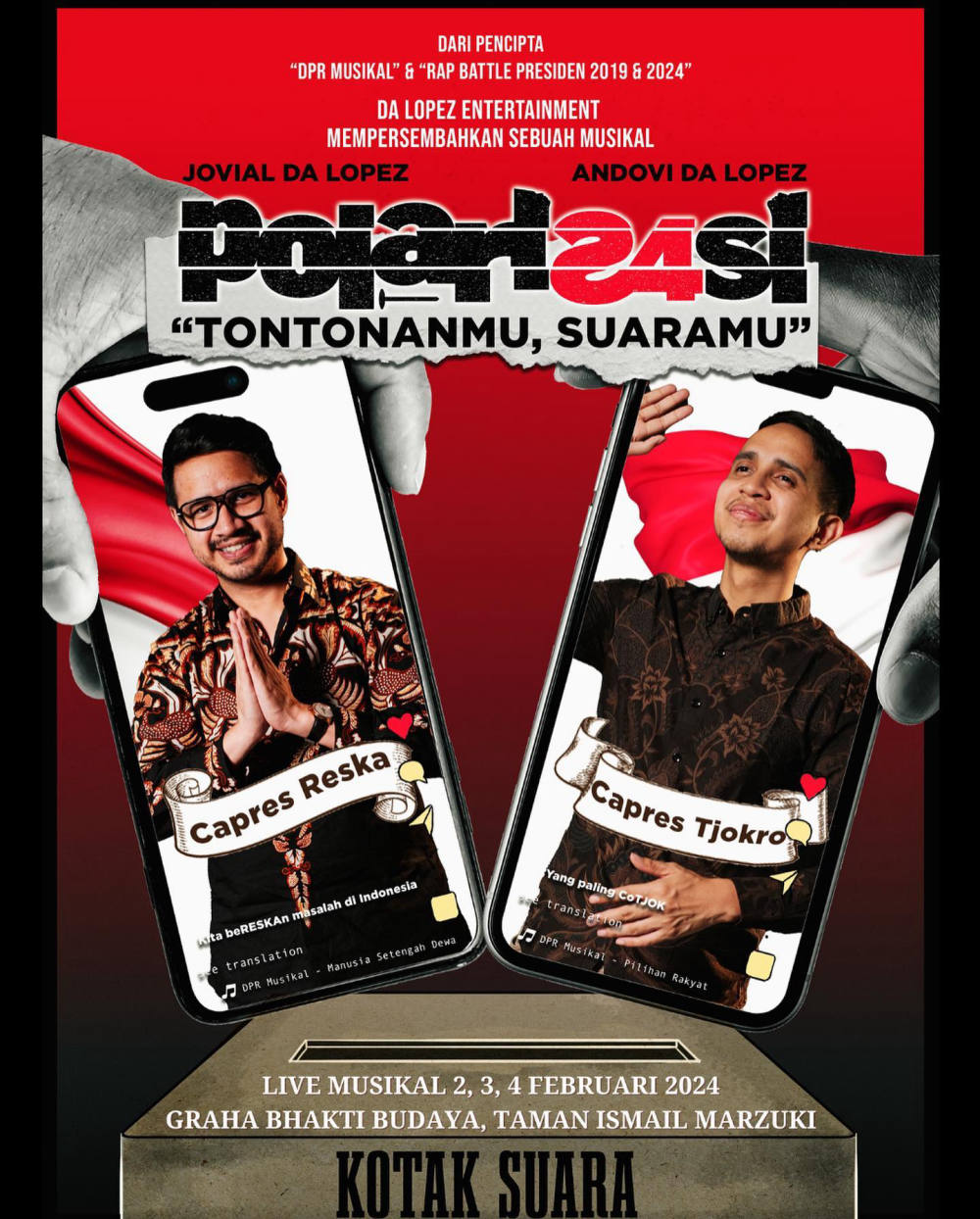 Polarisasi Musikal: Teater Musikal Unik yang Menggabungkan Politik dan Seni di Jakarta