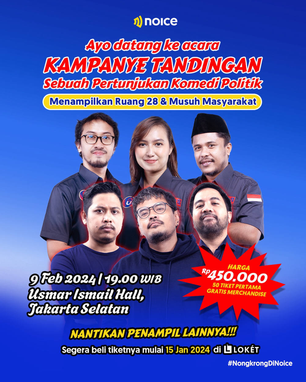 “Kampanye Tandingan”: Sebuah Malam Komedi Politik yang Berani dan Unik di Jakarta