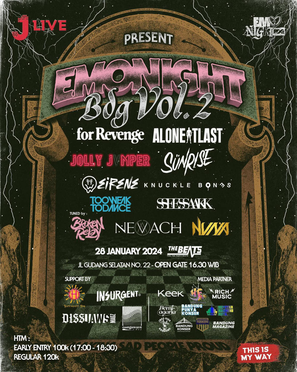 Emonight Bandung Vol.2: Gelaran Musik Emo yang Tidak Boleh Dilewatkan!