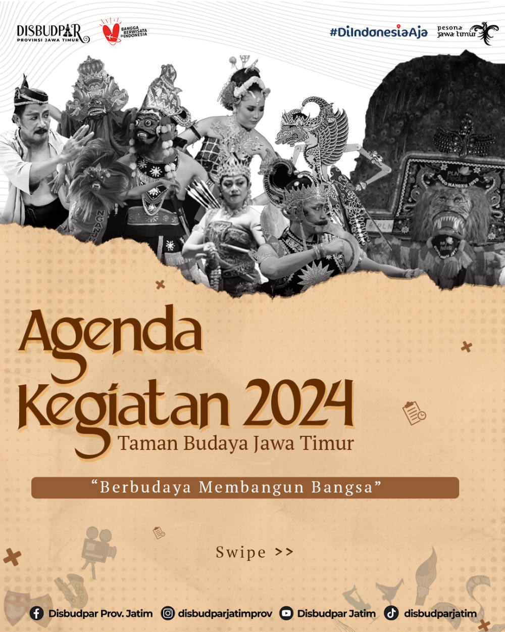Persembahan Kesenian dan Budaya di UPT Taman Budaya Jawa Timur Mei 2024