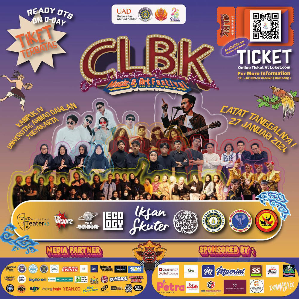 Cultural Literation Bersemi Kembali (CLBK) di Jogja – Acara Milad FSBK Universitas Ahmad Dahlan