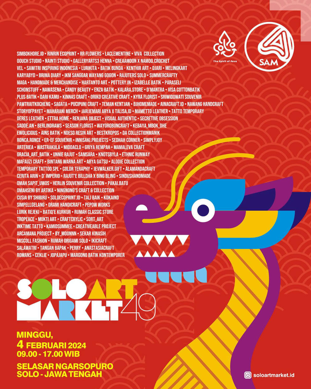 Solo Art Market (SAM) Seri Ke-49: Kembali Menyapa di Awal Februari