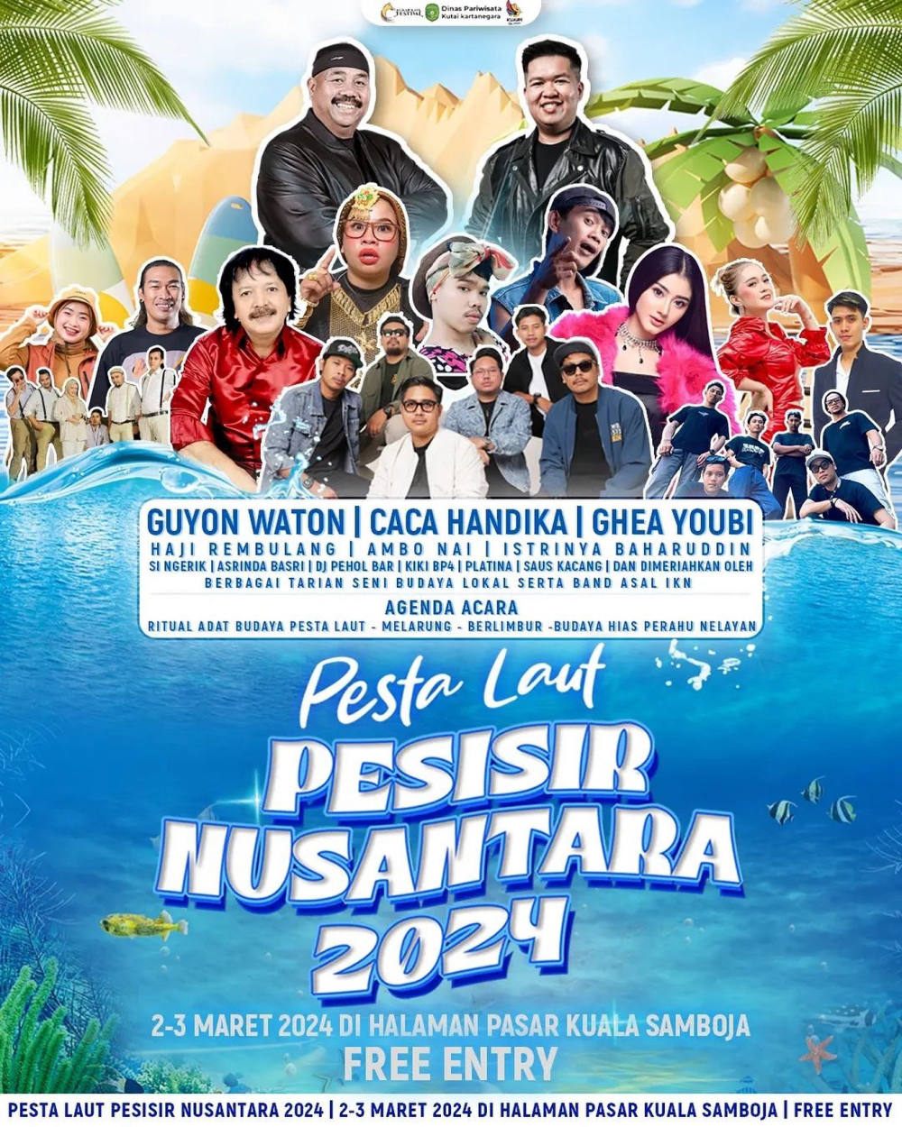 Meriahkan Semangat Bahari di “Pesta Laut Pesisir Nusantara 2024” di Kutai Kartanegara
