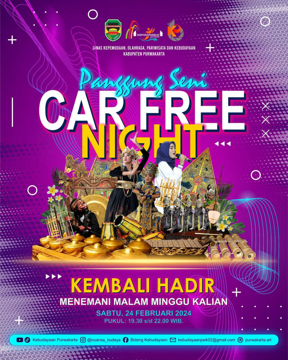 Panggung Seni Car Free Night: Malam Penuh Warna Kebudayaan Purwakarta