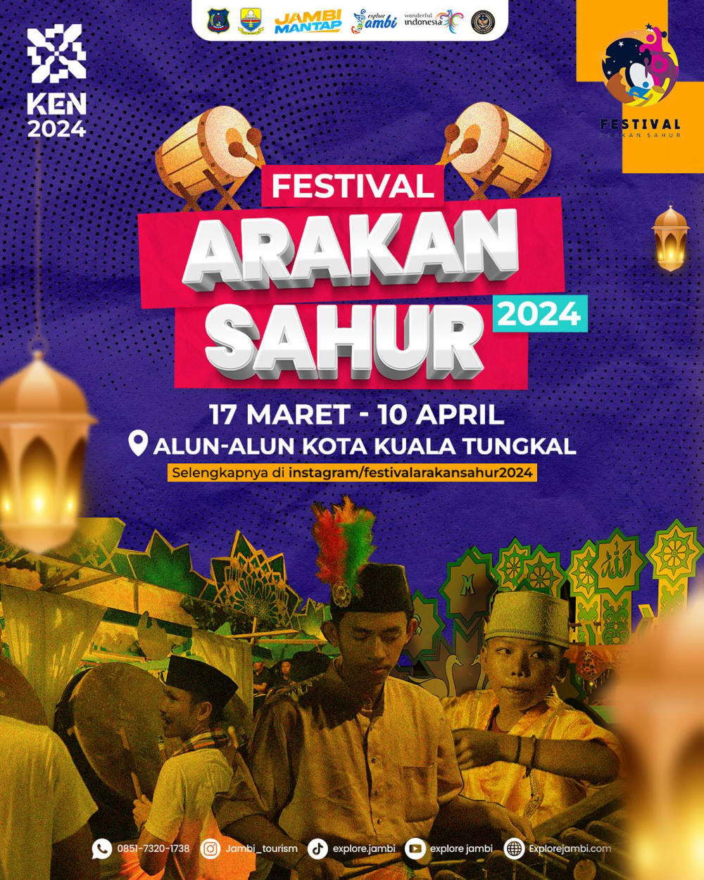 Festival Arakan Sahur: Kemeriahan Tradisi Sahur Bersama di Kuala Tungkal, Jambi
