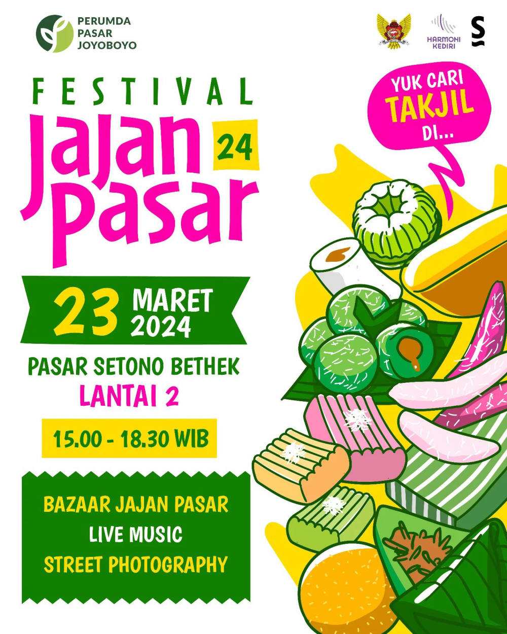 Meriahkan Ngabuburitmu dengan Beragam Jajanan Pasar di Festival Berburu Takjil!