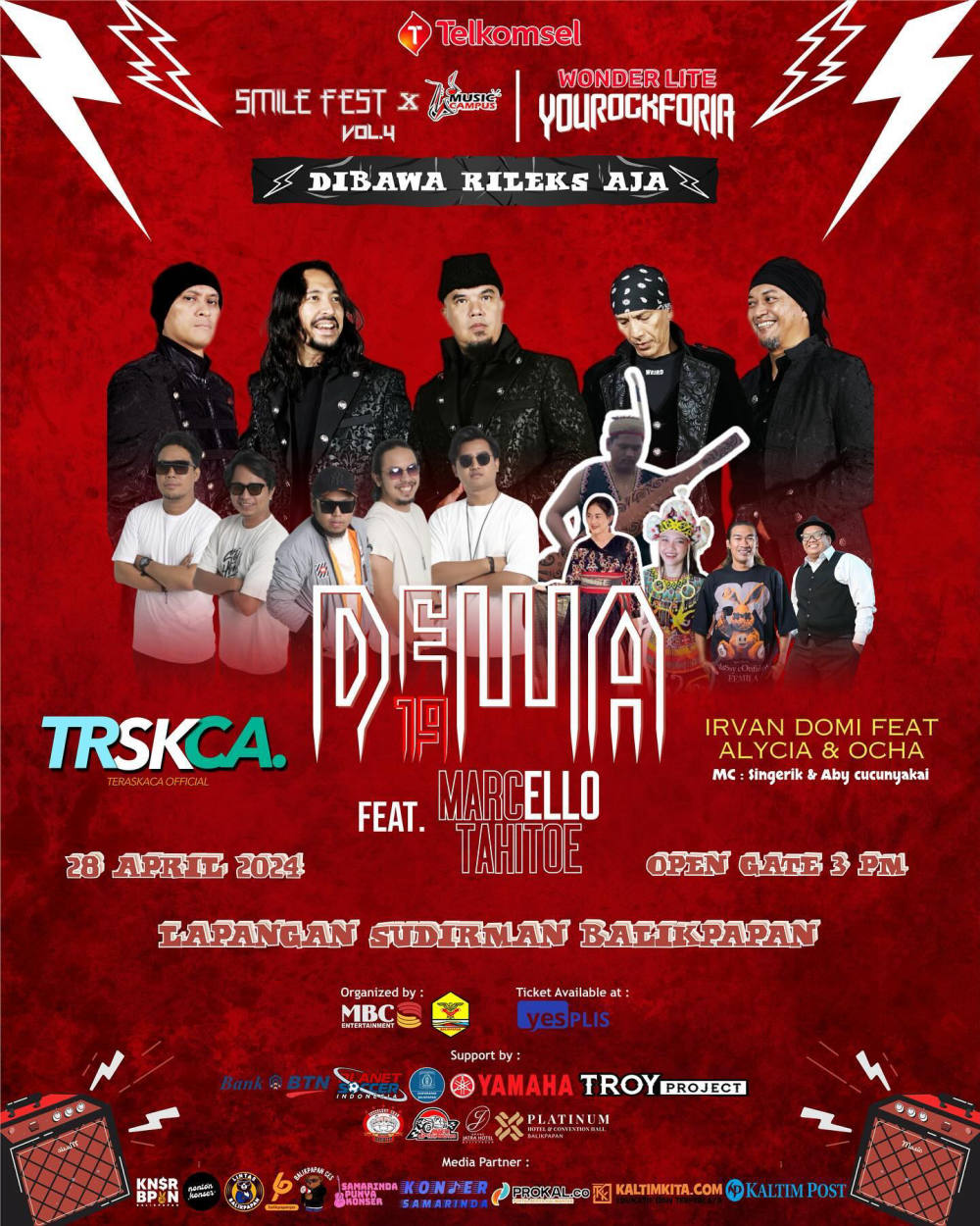 Malam Penuh Nostalgia bersama Dewa 19 di YOUROCKFORIA Balikpapan