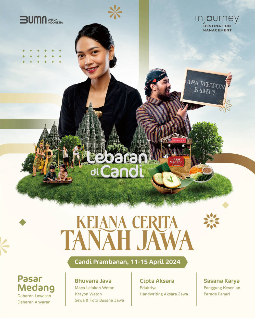 Lebaran Unik di Tengah Kemegahan Candi Prambanan