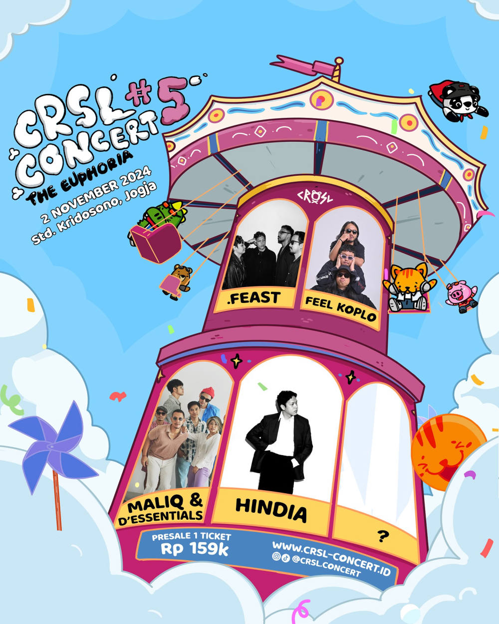 CRSL Concert 5: “The Euphoria” Siap Mengguncang Yogyakarta dengan Lineup Spektakuler