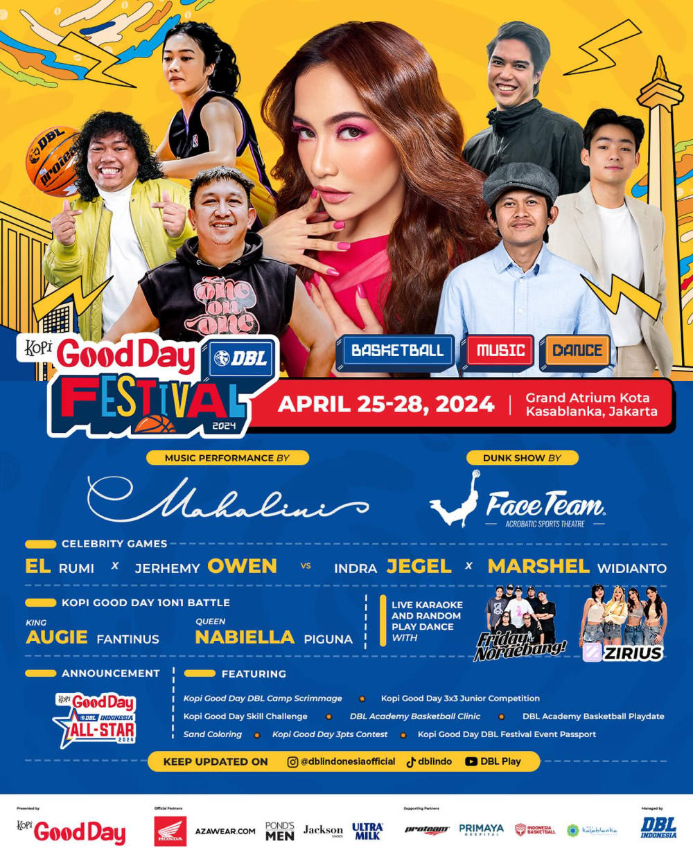 Kopi Good Day DBL Festival 2024: Pesta Basket dan Musik di Jakarta