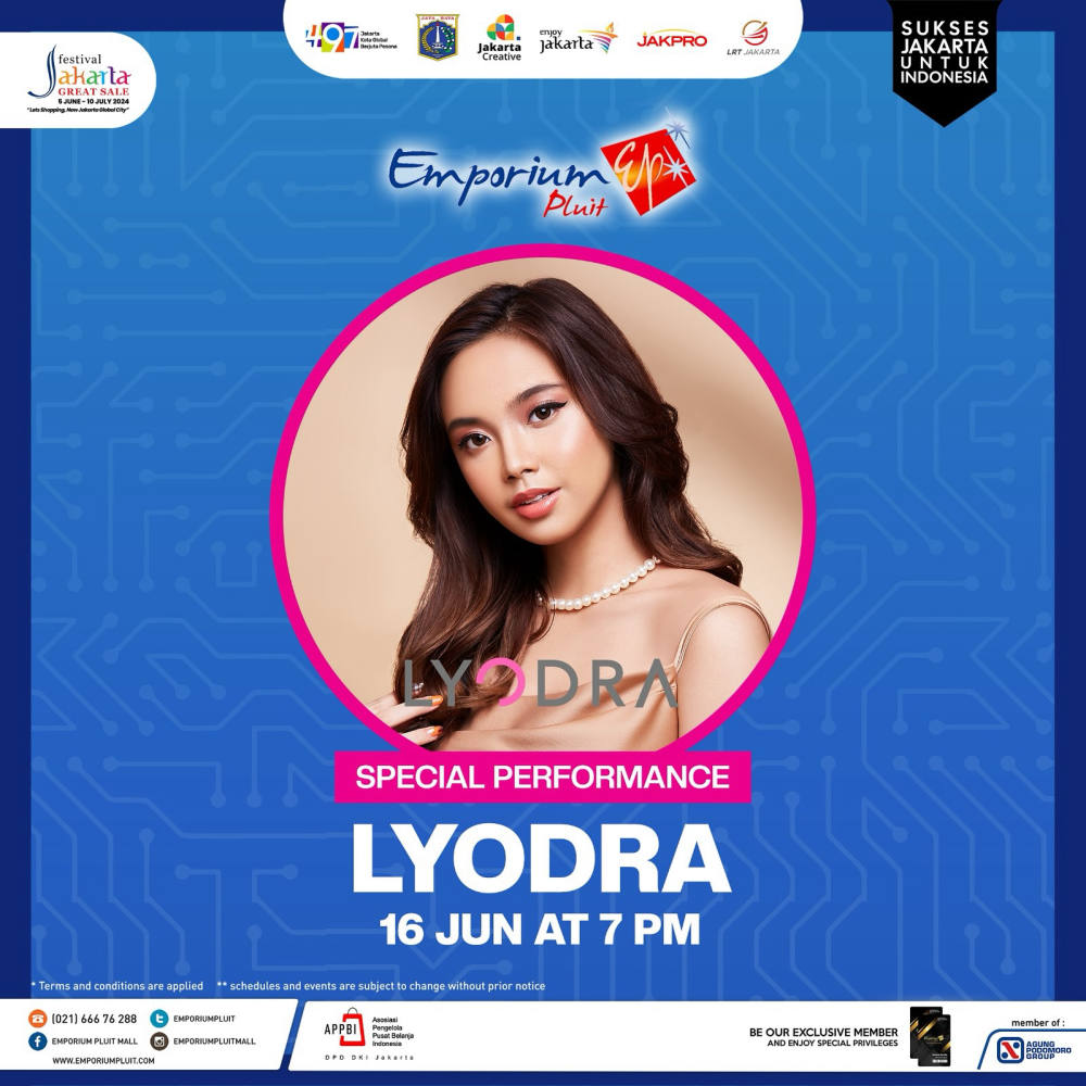 Penampilan Khusus LYODRA di Emporium Pluit Mall, Juni 2024 Penampilan Khusus LYODRA di Emporium Pluit Mall, Juni 2024