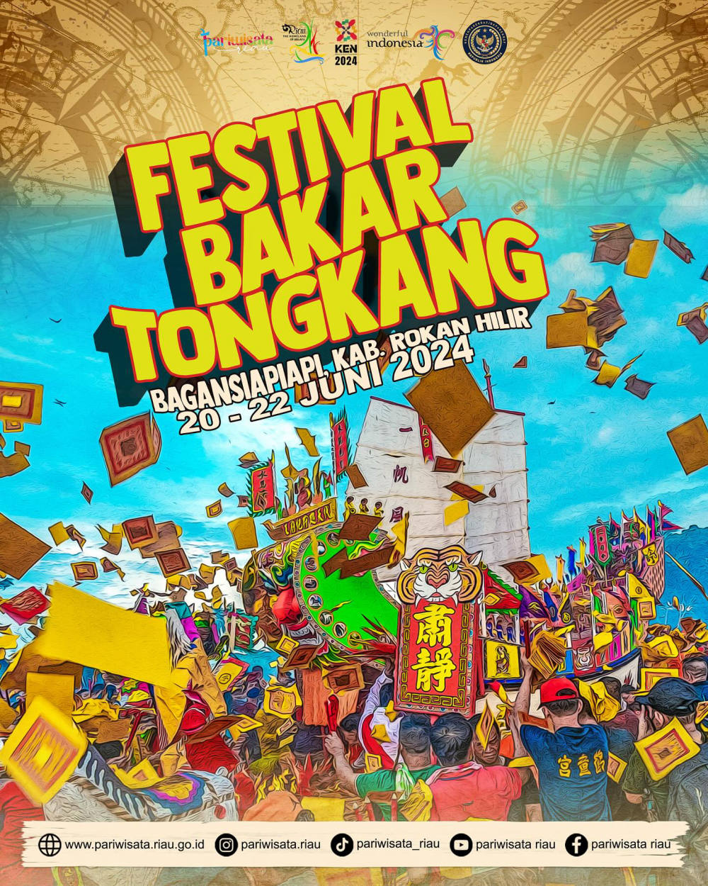 Festival Bakar Tongkang 2024 di Bagansiapiapi: Tradisi, Ritual, dan Kemeriahan