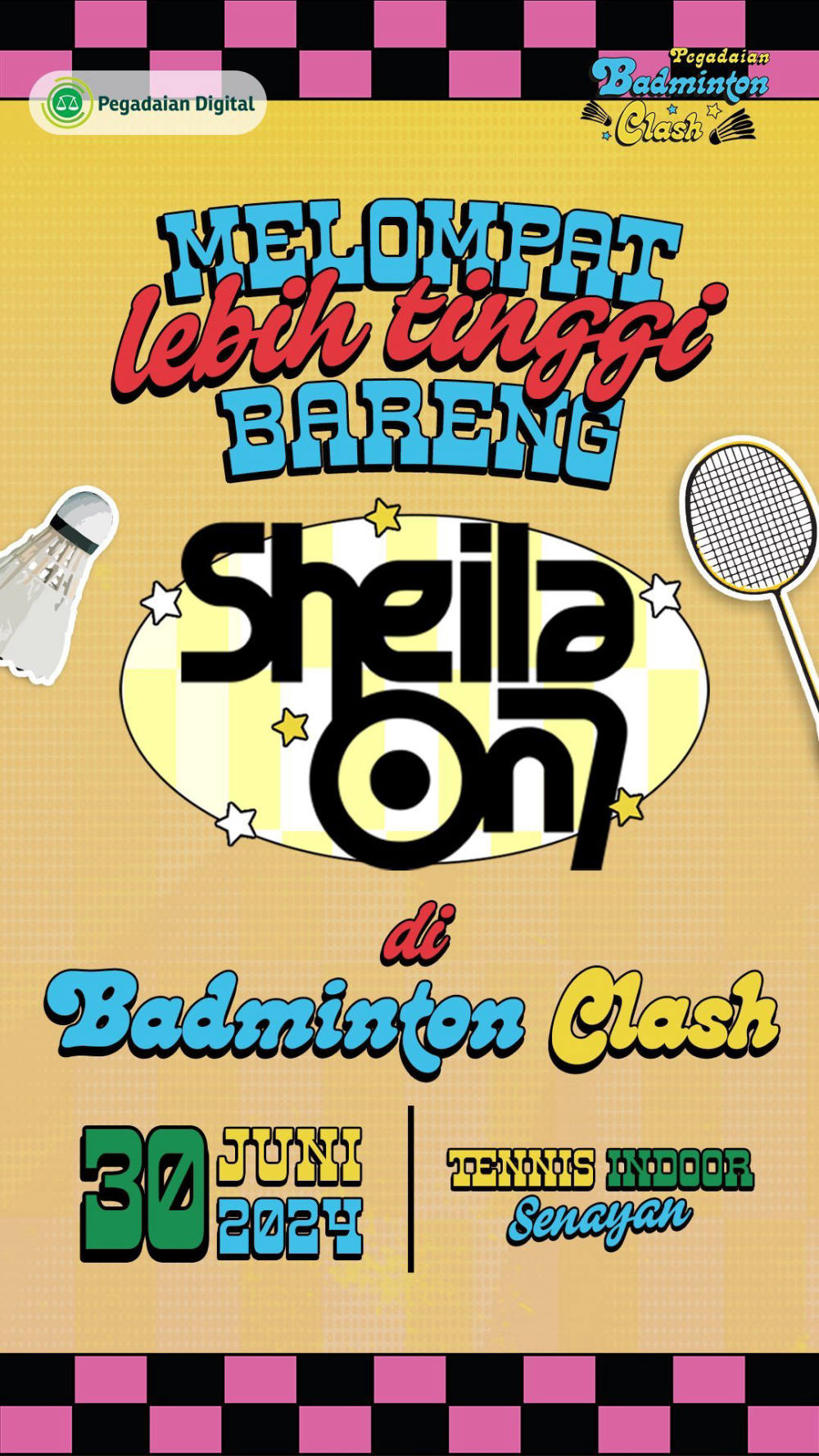 Pegadaian Badminton Clash: Pertandingan Bulu Tangkis Selebriti Diiringi Harmoni Sheila on 7 Pegadaian Badminton Clash: Pertandingan Bulu Tangkis Selebriti Diiringi Harmoni Sheila on 7