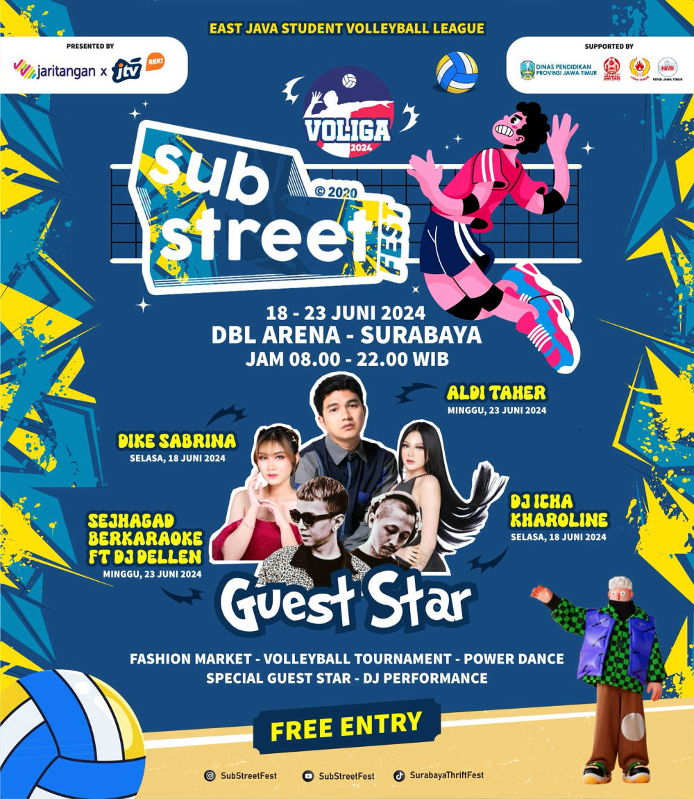 Sambut SUB STREET x VOLIGA 2024 di DBL Arena Surabaya