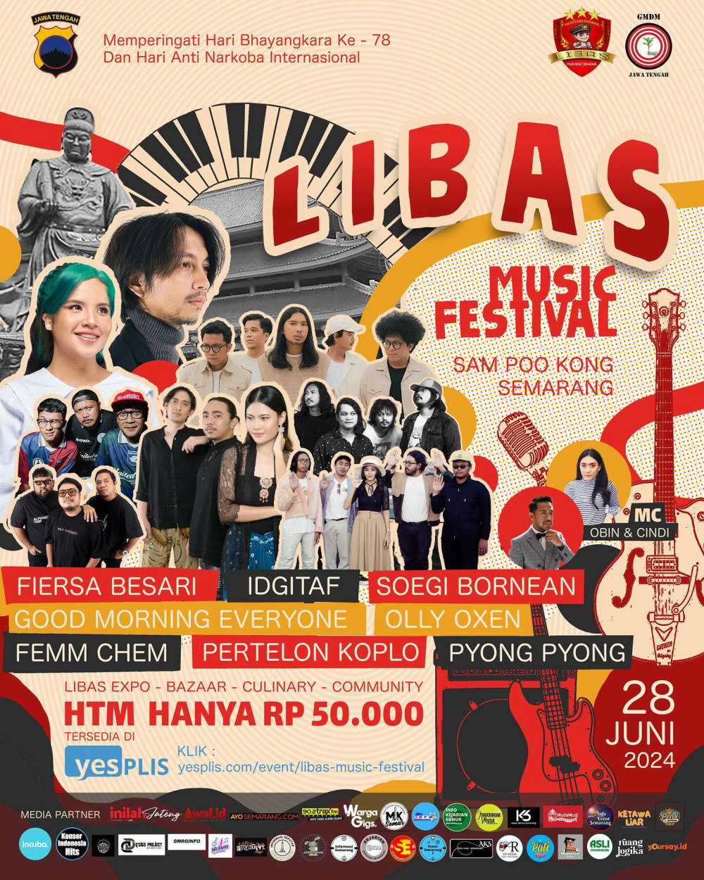 Libas Music Festival: Meriahkan HUT Bhayangkara ke-78 di Semarang