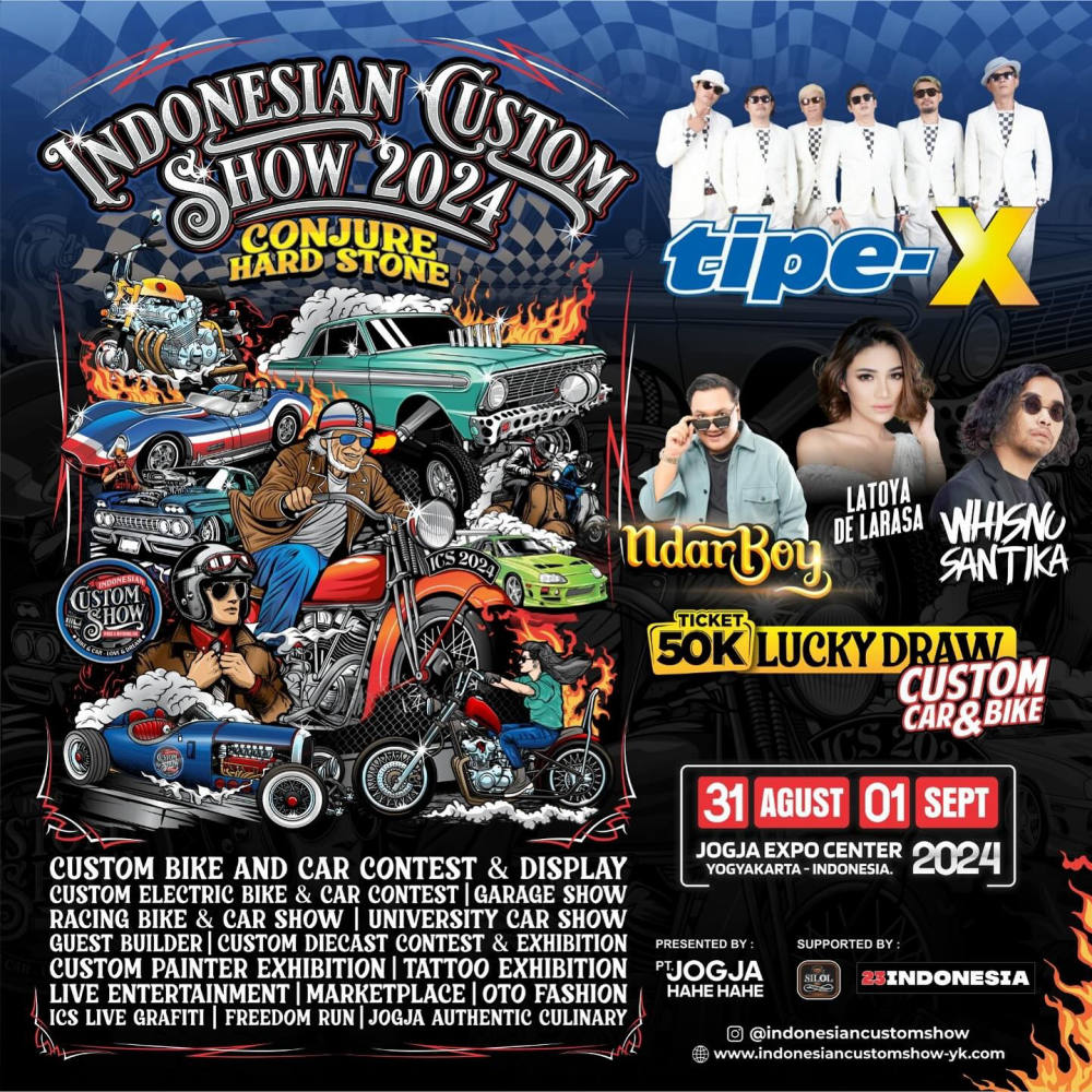 Jogja Expo Center Siap Gelar Indonesian Custom Show 2024 dengan Tema “Conjure Hard Stone”