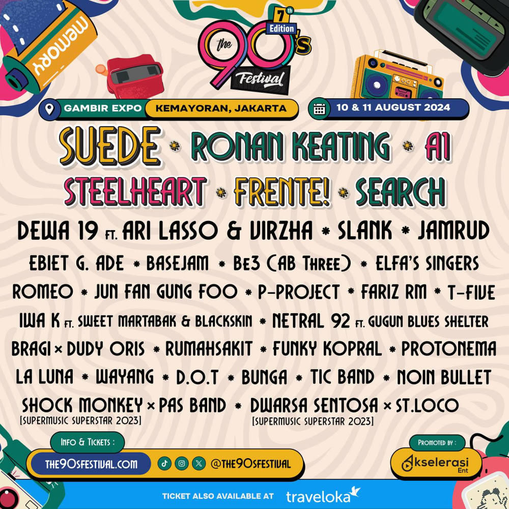 The 90’s Festival: Ajang Nostalgia Musik Terbesar di Indonesia