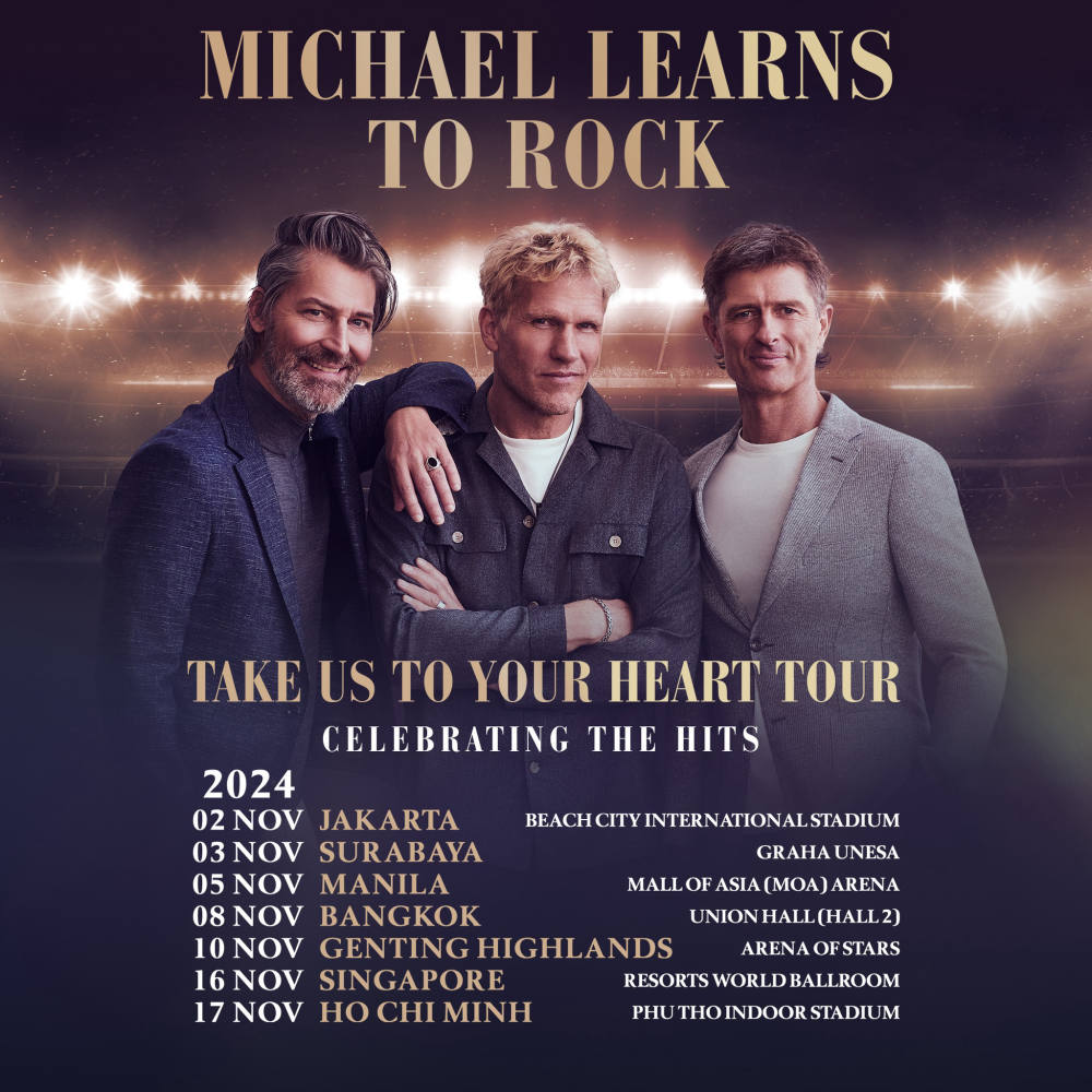 Konser Michael Learns to Rock (MLTR): Take Us to Your Heart Tour 2024 di Indonesia