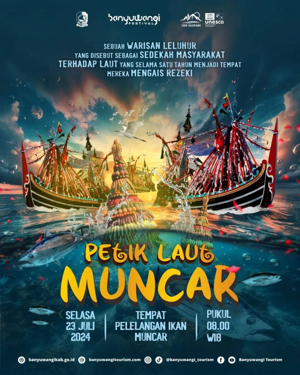 Petik Laut Muncar 2024: Perayaan Syukur dan Tradisi Nelayan di Banyuwangi