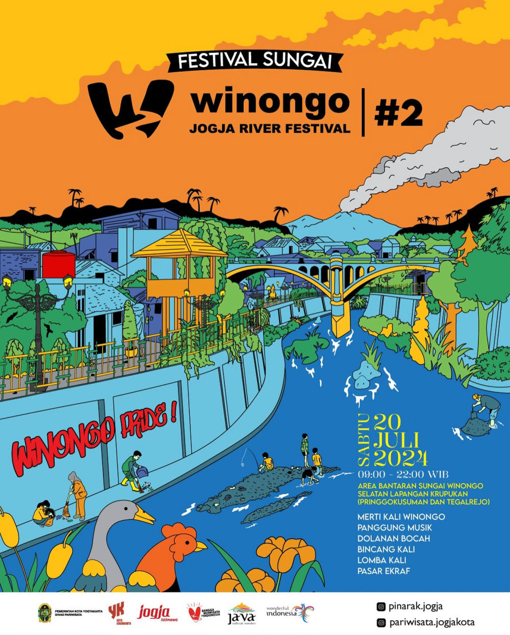 Winongo Jogja River Festival (WJRF) #2 Kembali Hadir di Yogyakarta
