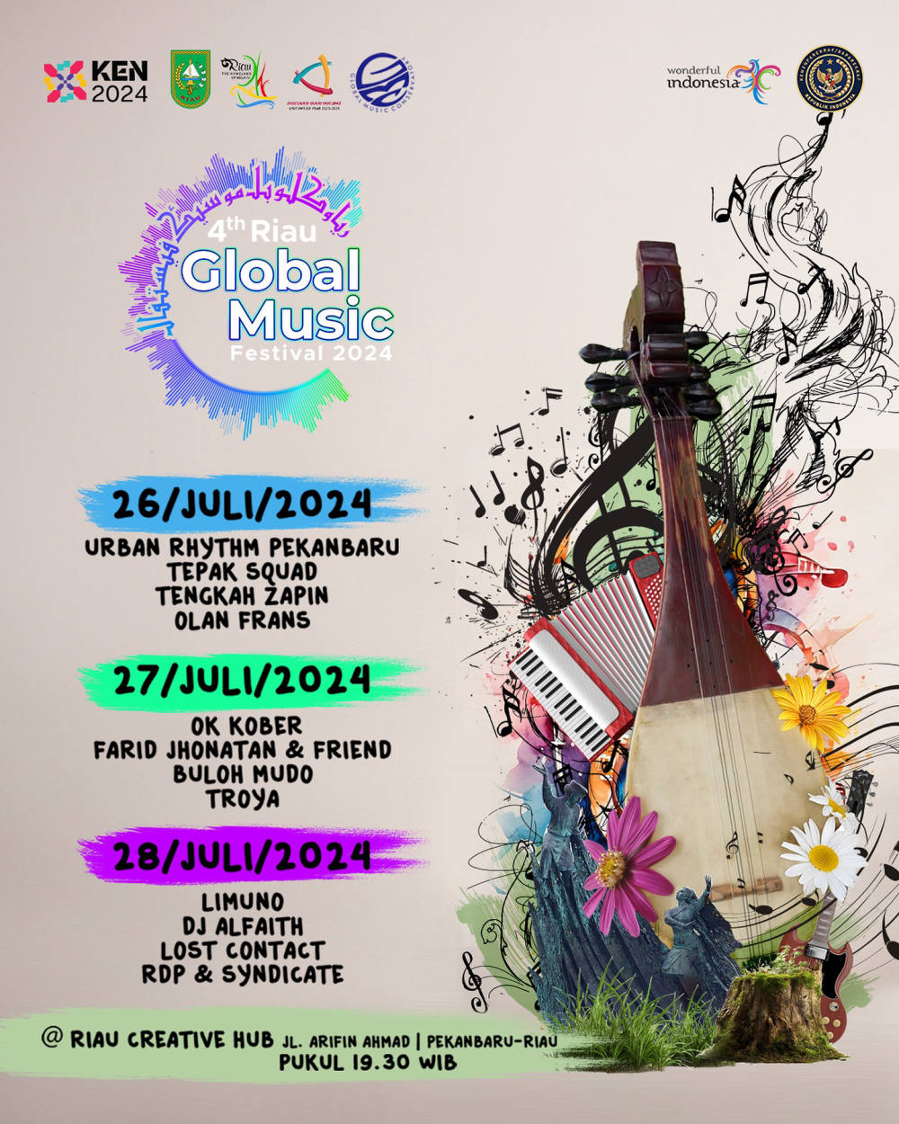 4th Global Music Festival 2024: Perayaan Musik Global di Pekanbaru