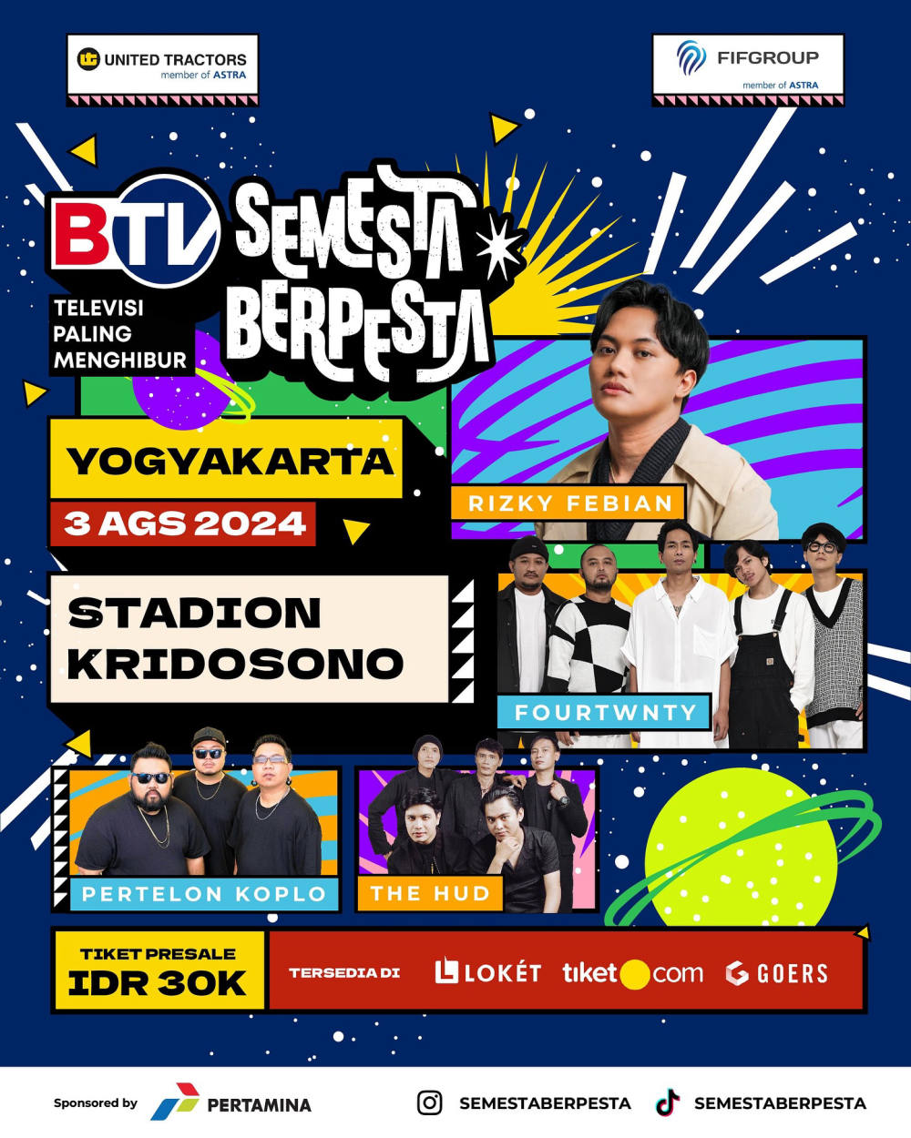 BTV Semesta Berpesta 2024: Festival Musik, Kuliner, dan Fashion di Yogyakarta BTV Semesta Berpesta 2024: Festival Musik, Kuliner, dan Fashion di Yogyakarta