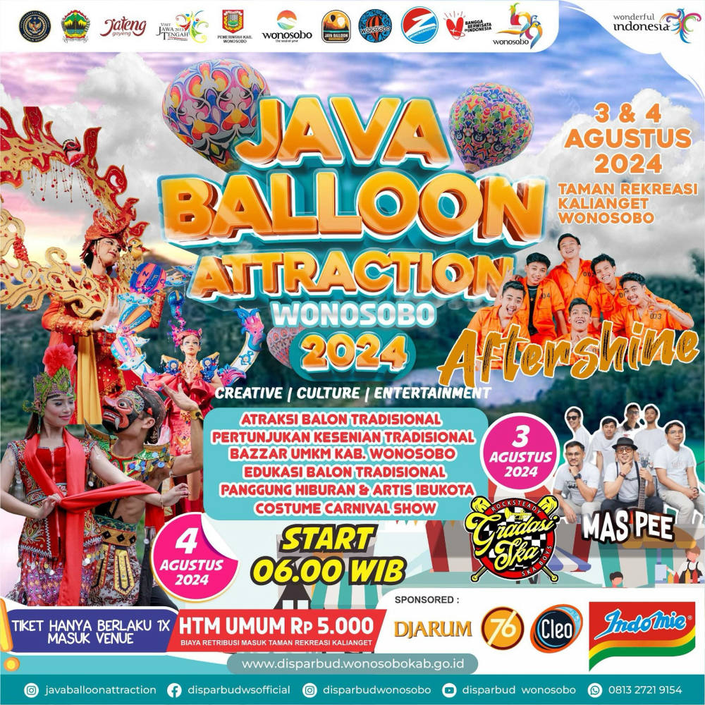 Java Balloon Attraction 2024: Keajaiban Balon Udara di Langit Jawa Tengah