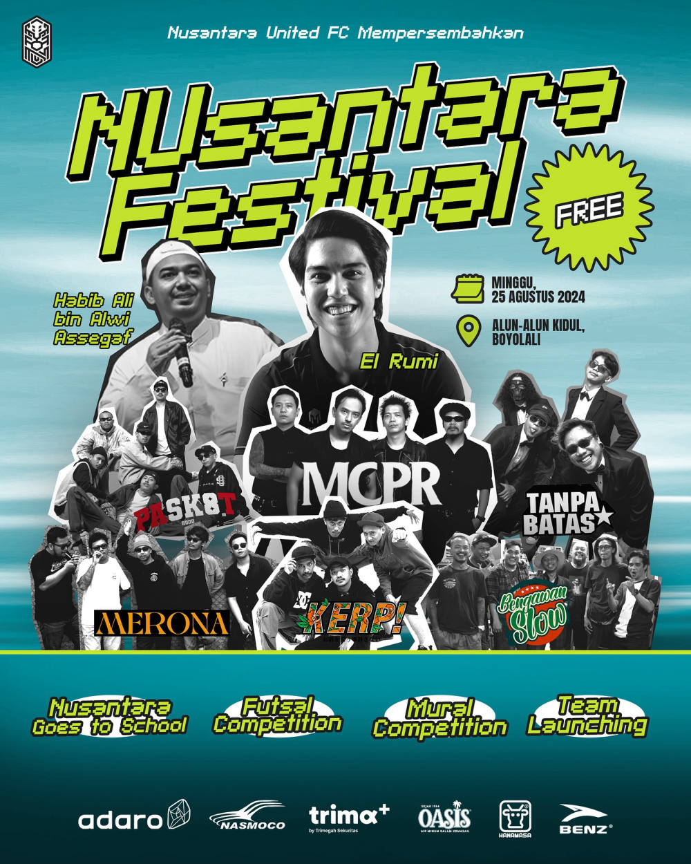 Nusantara United FC Mempersembahkan “Nusantara Festival” pada 25 Agustus 2024 di Boyolali
