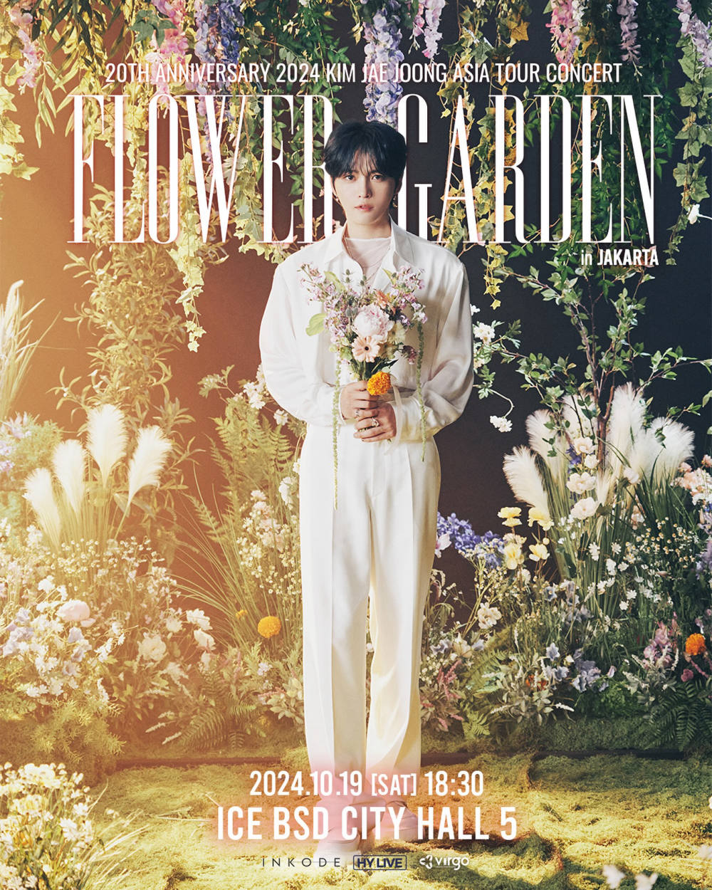 Kim Jae Joong Rayakan 20 Tahun Karir di Asia Tour “Flower Garden” Jakarta 2024