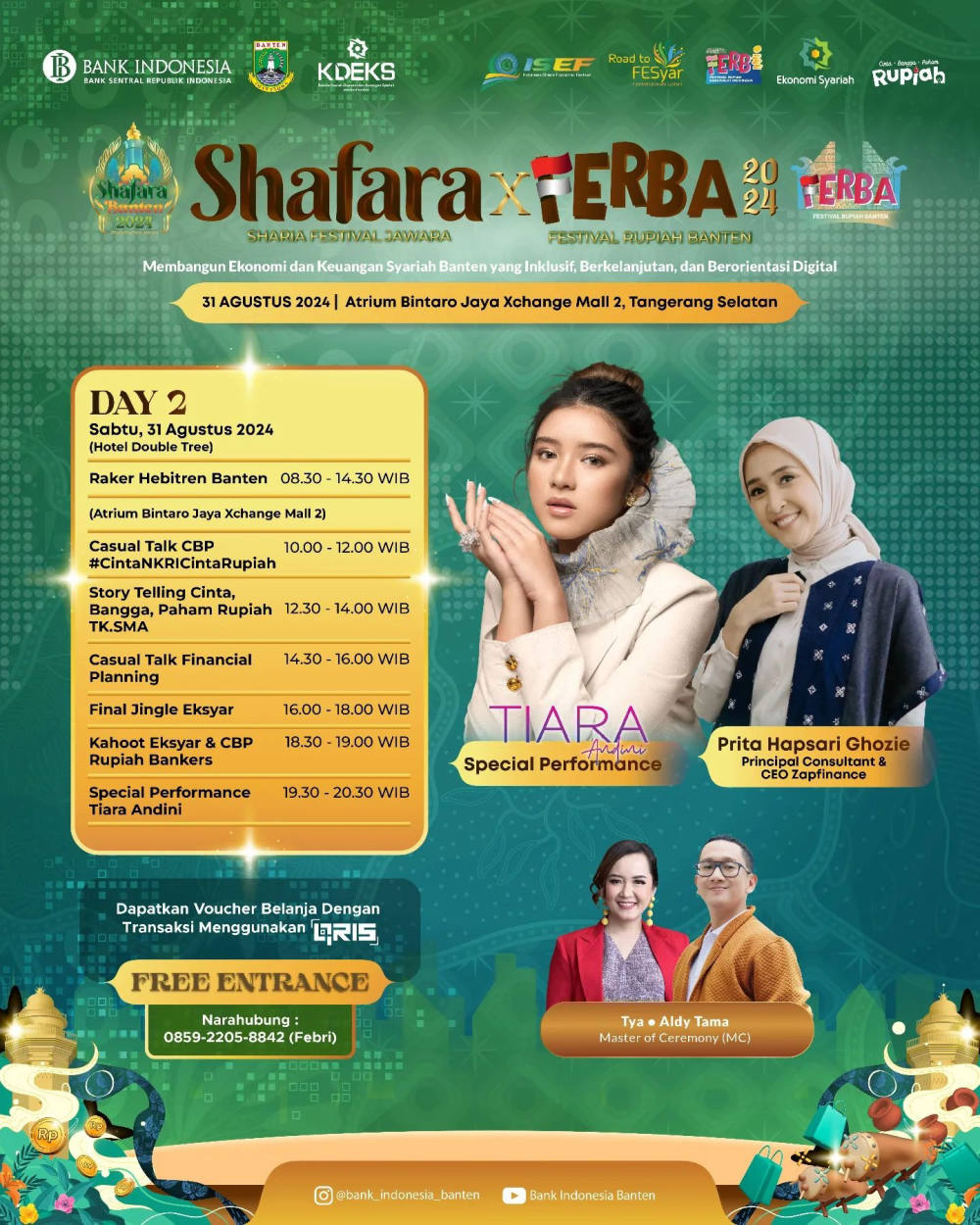 Tiara Andini Turut Meriahkan Hari Kedua SHARIA FESTIVAL JAWARA x FESTIVAL RUPIAH BANTEN 2024
