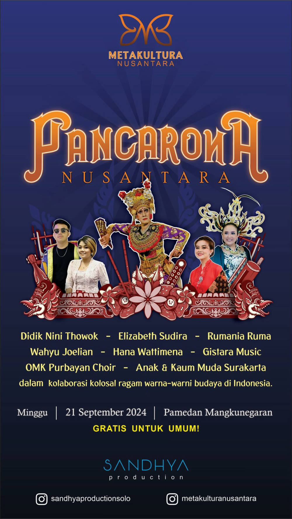 Konser Teatrikal Budaya: Puncak Metakultura Nusantara