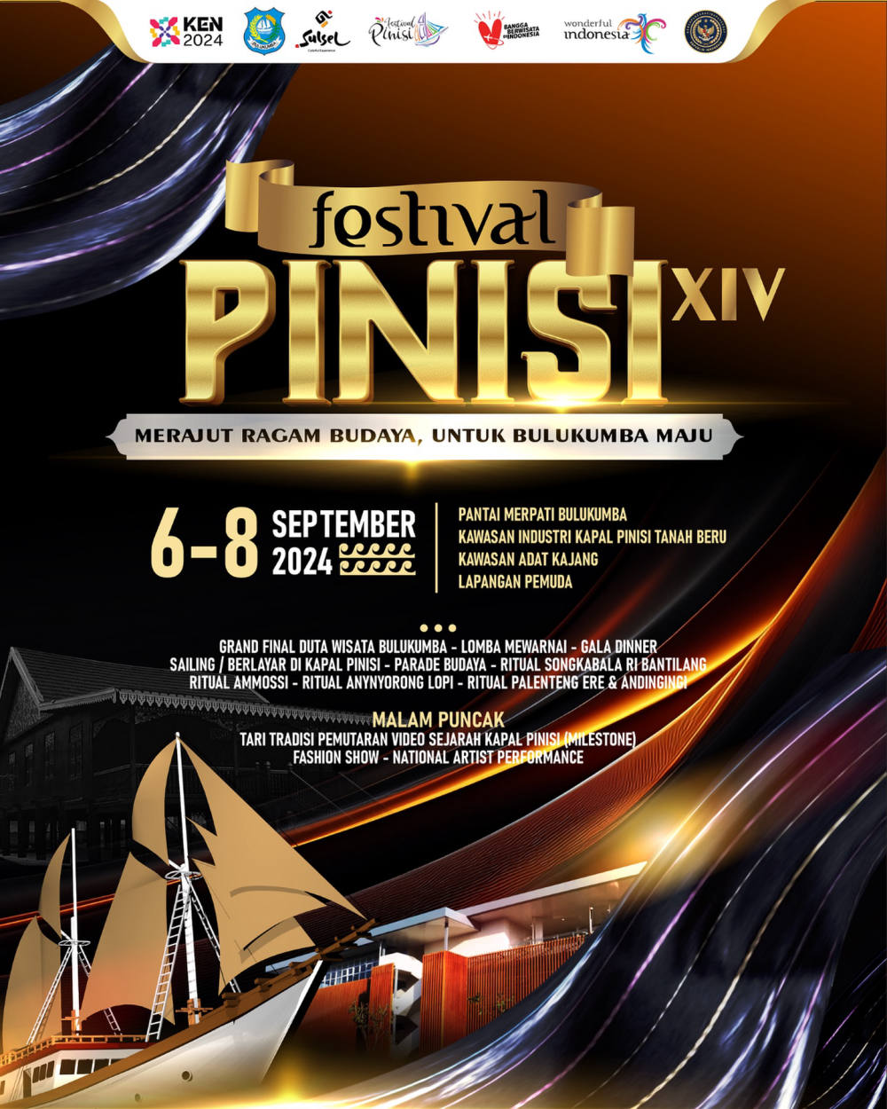 Festival Pinisi XIV: Perayaan Ragam Budaya dan Bahari di Bulukumba, Sulawesi Selatan