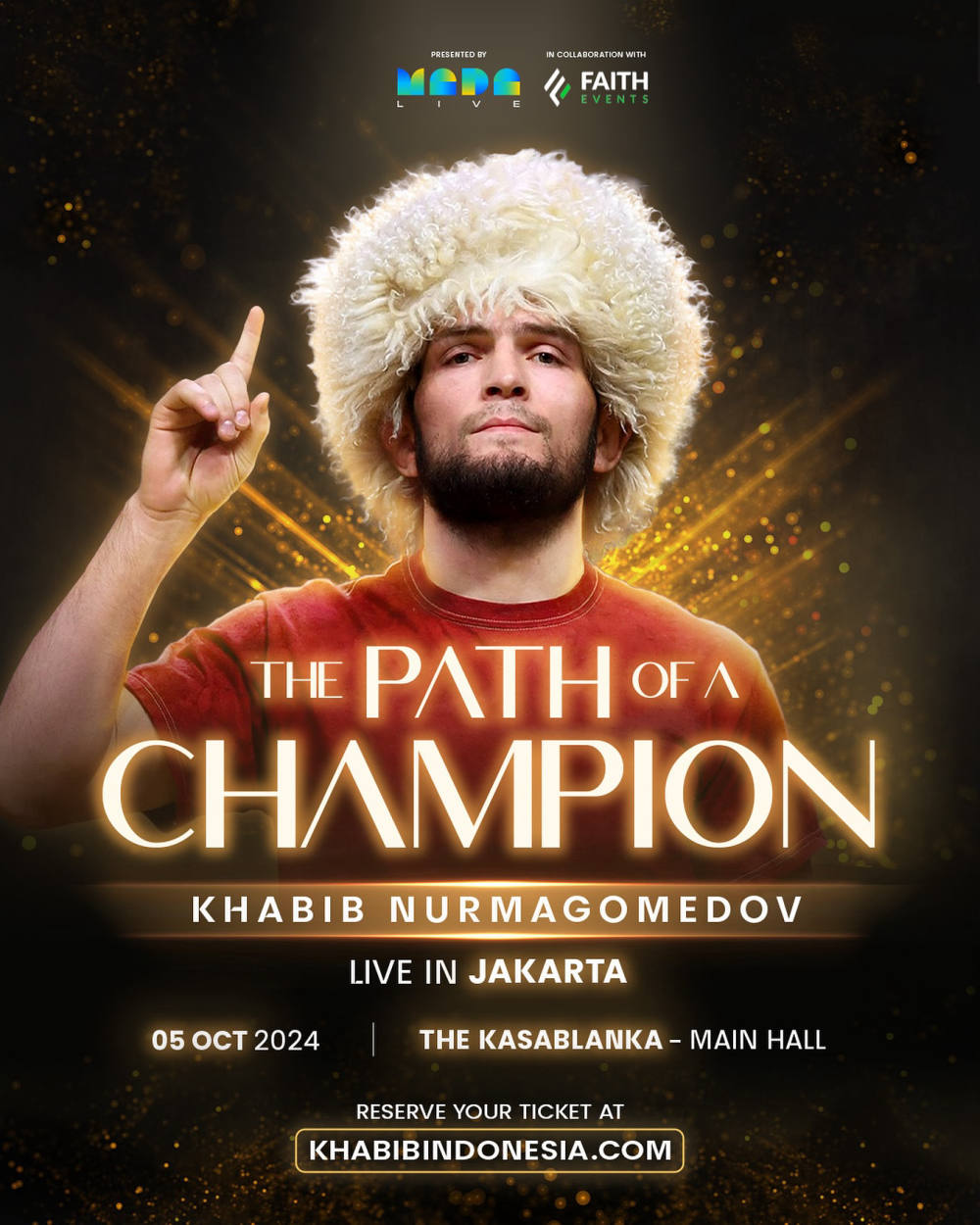 Khabib Nurmagomedov akan Kunjungi Indonesia dalam “The Path of a Champion” Jakarta