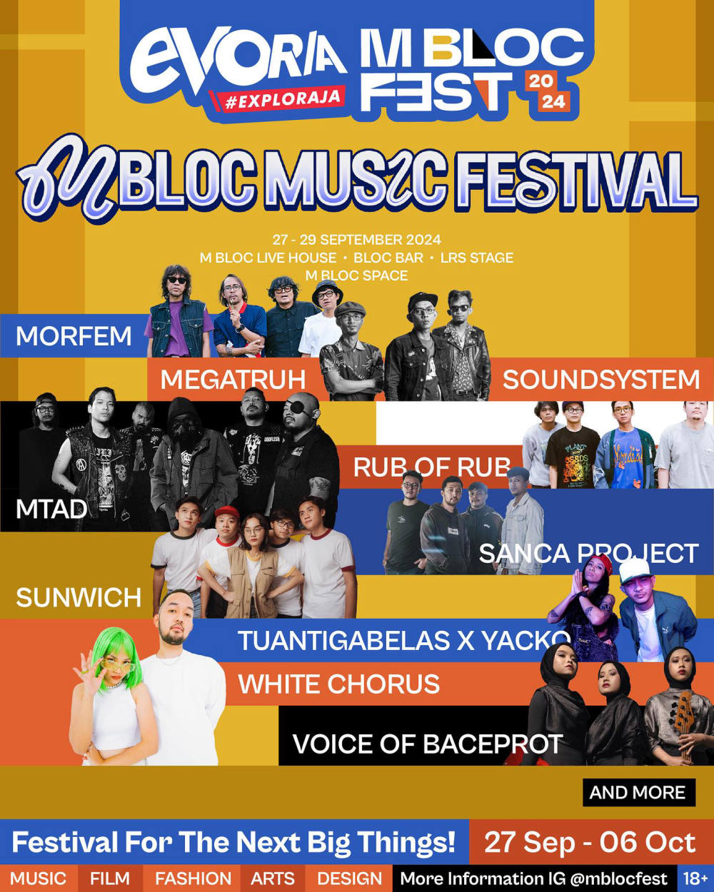 M Bloc Fest 2024: Pesta Industri Kreatif dan Musik Lintas Genre di Jakarta