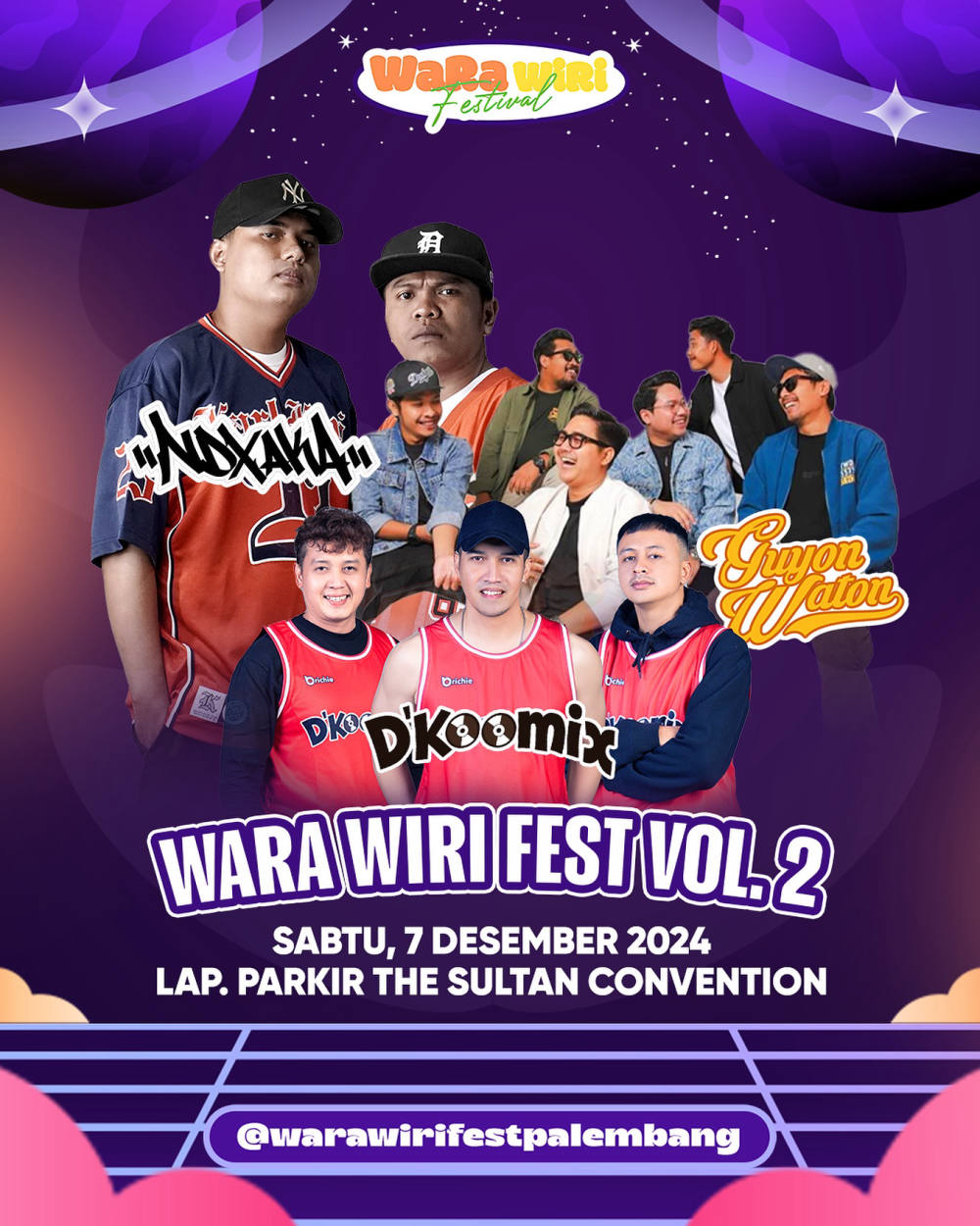 Wara Wiri Fest VOL.02 Siap Mengguncang Palembang dengan Musik Lintas Genre dan Kuliner Lokal