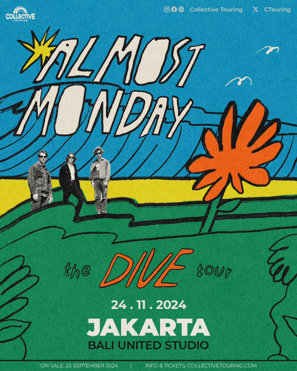 𝐀𝐥𝐦𝐨𝐬𝐭 𝐌𝐨𝐧𝐝𝐚𝐲: Trio Indie Pop San Diego Siap Mengguncang Jakarta!