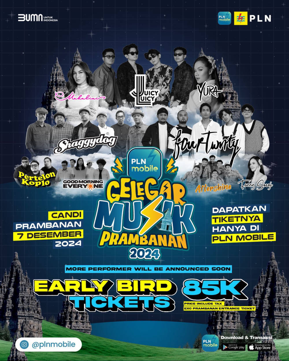 Gelegar Musik Prambanan 2024: Menyatukan Musik dan Sejarah di Candi Prambanan